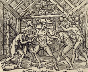 Zorg voor patiënt op Caribische eilanden, gravure