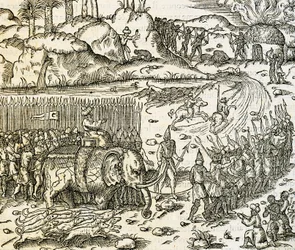 Het koninkrijk Sofala, thuisbasis van de goudmijnen van Mozambique, gravure uit Universal Cosmology