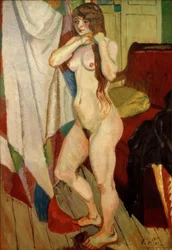 Suzanne Valadon kamt haar haar