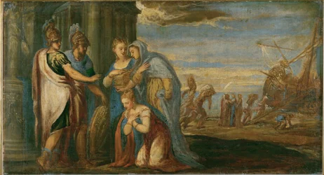 Een legende uit de oudheid (schilderij op doek)