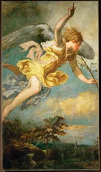 Engel van de Annunciatie (schilderij op doek)