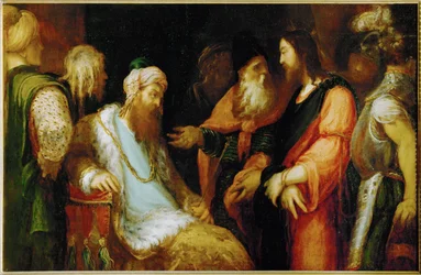 Christus voor Herodes ... (schilderij op doek)