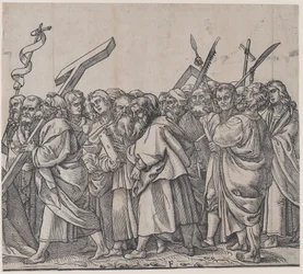 Sectie F: Heiligen met kruisen, boeken en wapens, uit De Triomf van Christus, 1836