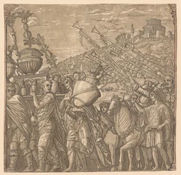 De Triomf van Julius Caesar: Soldaten die Vazen Dragen, 1593-99