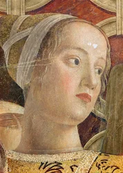 Hoofd van een vrouw, detail