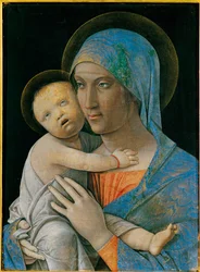 Madonna met kind (tempera op hout)