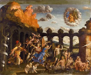 Minerva verdrijft de ondeugden uit de tuin der deugd
