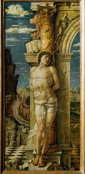 Sint Sebastiaan. Populier (schilderij op populierenhout)