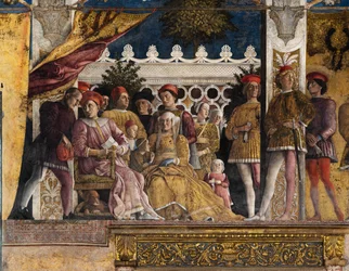 De bruidskamer of Camera Picta, ca. 1465-74 (fresco)
