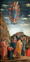 De Hemelvaart. Schilderij van Andrea Mantegna (1460)