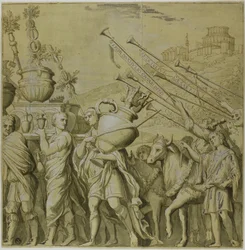 Triomfen van Julius Caesar: Canvas nr. IV