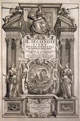 Titelpagina van de vier boeken over architectuur, Boek II