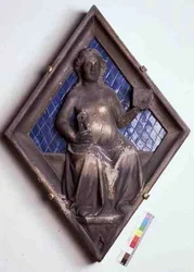 Geometrie, reliëftegel van de Campanile