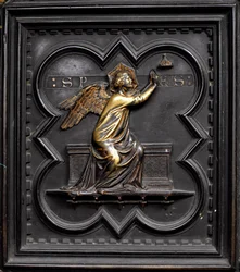Hoop, paneel A van de zuidelijke deuren van de doopkapel van San Giovanni, 1336