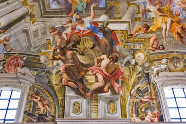 Azië (detail) van de allegorieën van de continenten