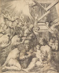 Aanbidding der Wijzen, ca. 1553-60