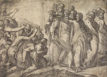 Christus geneest de Melaatsen, ca. 1545