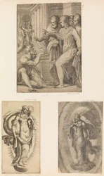 St. Peter en St. John genezen de lamme man, Maagd en Kind, ca. 1543-60