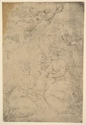 Het mystieke huwelijk van Sint Catharina, ca. 1550