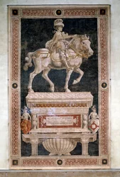 Ruitermonument voor Niccolo da Tolentino (detail)