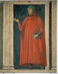 Francesco Petrarca, filosoof en humanist (schilderij op doek)