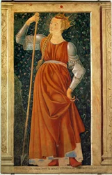 Legendarische koningin Tomiri, uit de serie Famous Men and Women, geschilderd voor de Villa Carducci in Legnaia ... (schilderij op doek)