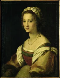 Lucrezia di Baccio del Fede, de vrouw van de kunstenaar, ca. 1513/14