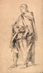 Studie van een mannelijk figuur