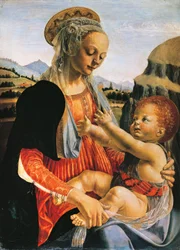 Madonna met Kind, circa 1470, door Andrea del Verrocchio (1437-1488), 75,5 x 54,8 cm