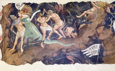 Triomf van de dood, 1348, detail