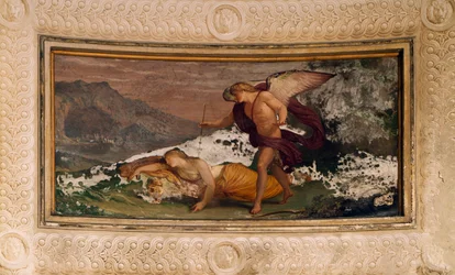Fresco door Andrea Appiani, Villa Reale, Monza, Italië
