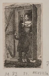 Illustratie voor "De vroedvrouw en de trol"