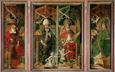 Vier Kerkvaders (olieverf op hout)