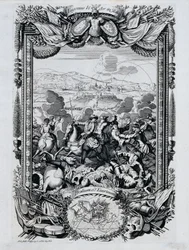 De overwinning van prins Eugenius van Savoye in Italië
