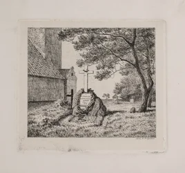 Lundbyes graf op Bedsted kerkhof in Zuid-Jutland