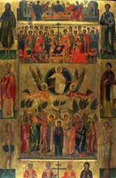 De Hemelvaart van Christus met de Hetoimasia