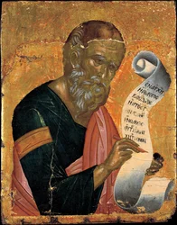 Sint Johannes de Evangelist schrijft zijn Openbaringen, ca. 1455