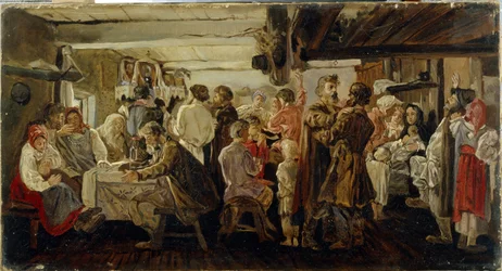 Een boerenbruiloft in de regio Tambov