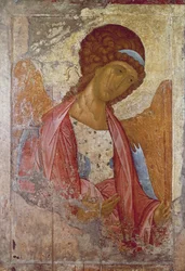 De aartsengel Michaël, door Andrei Roebljov of Andrej Rubljov (1360-1430), geschilderd tussen 1410 en 1420, icoon.