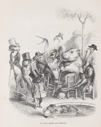 De mooie wereld van de Tuilerieën uit Scènes uit het privé- en openbare leven, ca. 1837-47
