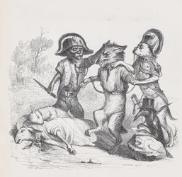 De auteur van deze aanval is een delicate kleine wolf uit Scènes uit het Privéleven, ca. 1837-47