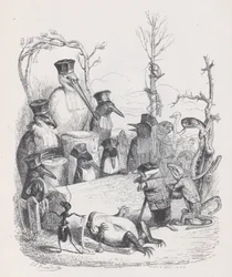 Hoe verder we gaan, hoe minder we het verschrikkelijke mysterie doorgronden waarvan de ongelukkige..., ca. 1837-47