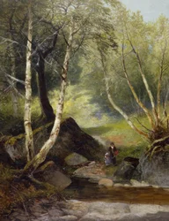 Tussen de berken