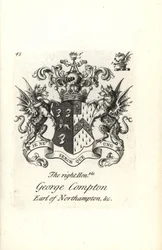 Wapen en wapenrusting van de zeer eerbiedwaardige George Compton, 6e Graaf van Northampton