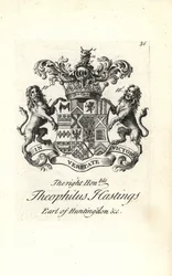 Wapen en wapenrusting van de zeer eerbiedwaardige Theophilus Hastings, 9e Graaf van Huntingdon