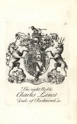 Wapen en wapenrusting van de zeer edele Charles Lenos of Charles Lennox