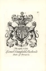 Wapen en wapenrusting van de zeer edele Lionel Cranfield Sackville, Hertog van Dorset