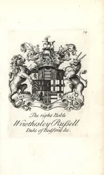Wapen en wapenrusting van de zeer nobele Wriothesley Russell, 3e hertog van Bedford