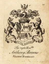 Wapen van de Zeer Eerwaarde Anthony Browne, Burggraaf Mountacute of Burggraaf Montagu