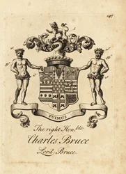 Wapen van de Hooggeachte Charles Bruce, Lord Bruce, 3e Graaf van Ailesbury, 4e Graaf van Elgin